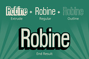 Robine 3D, a Sans Serif Font by Craft Supply Co. (Thumbnail 3 of 8)