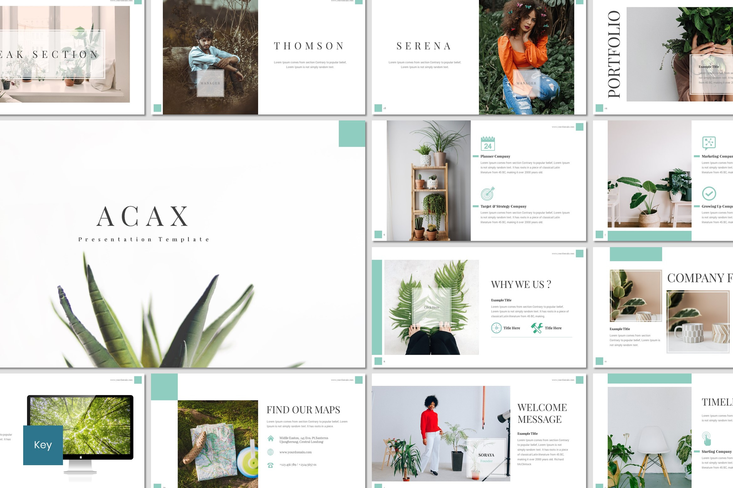Acax - Keynote Template, a Presentation Template by inspirasign