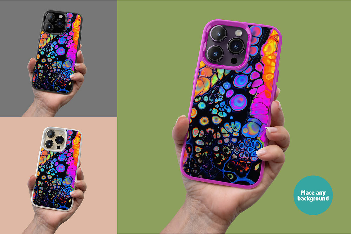 iPhone 14 pro Rugged case, an iPhone Mockup by Colatudo Store (Photo 4 of 9)