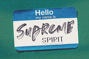 Supreme Spirit Brush Font, a Font by Cruzine (Thumbnail 3 of 10)