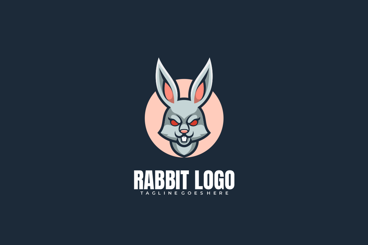 Rabbit Simple Mascot Logo, a Branding & Logo Template by Ibnipro1