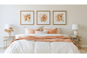 Modern bedroom design with floral, an Arts & Entertainment Photo by Lermont51