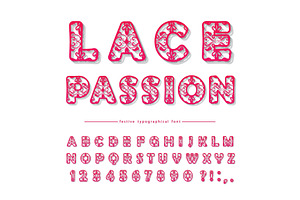 Openwork decorative alphabet