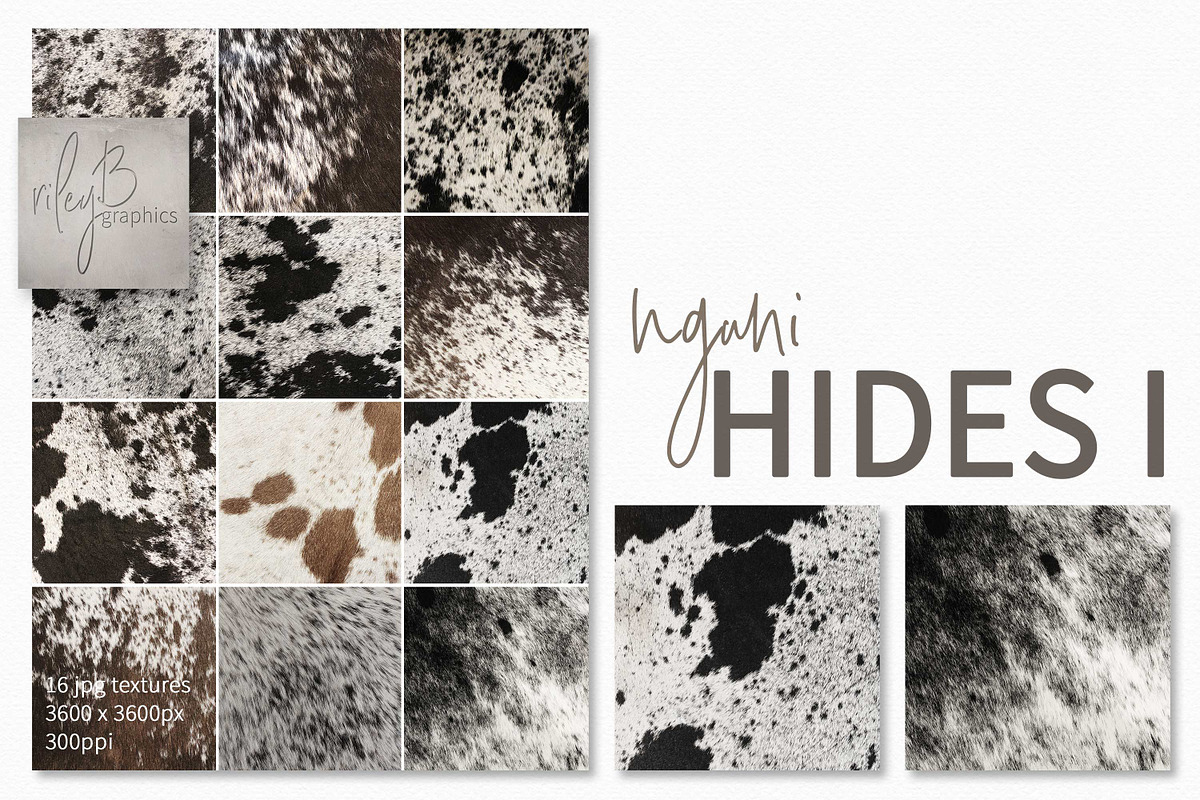 Nguni Hide Textures I, a Texture Graphic by rileyBgraphics (Photo 1 of 7)