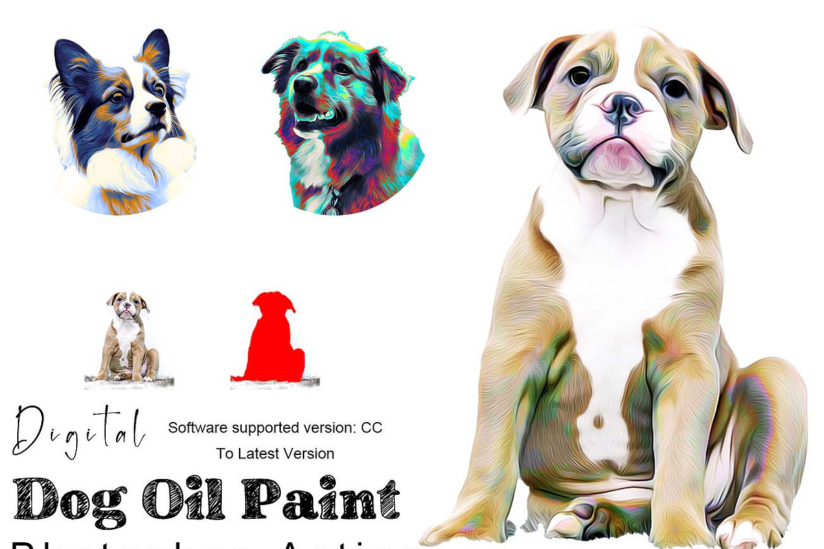 Oil Paint Effect Ps Action Bundle, an Action Add-On by Studio Retouch (Photo 17 of 21)