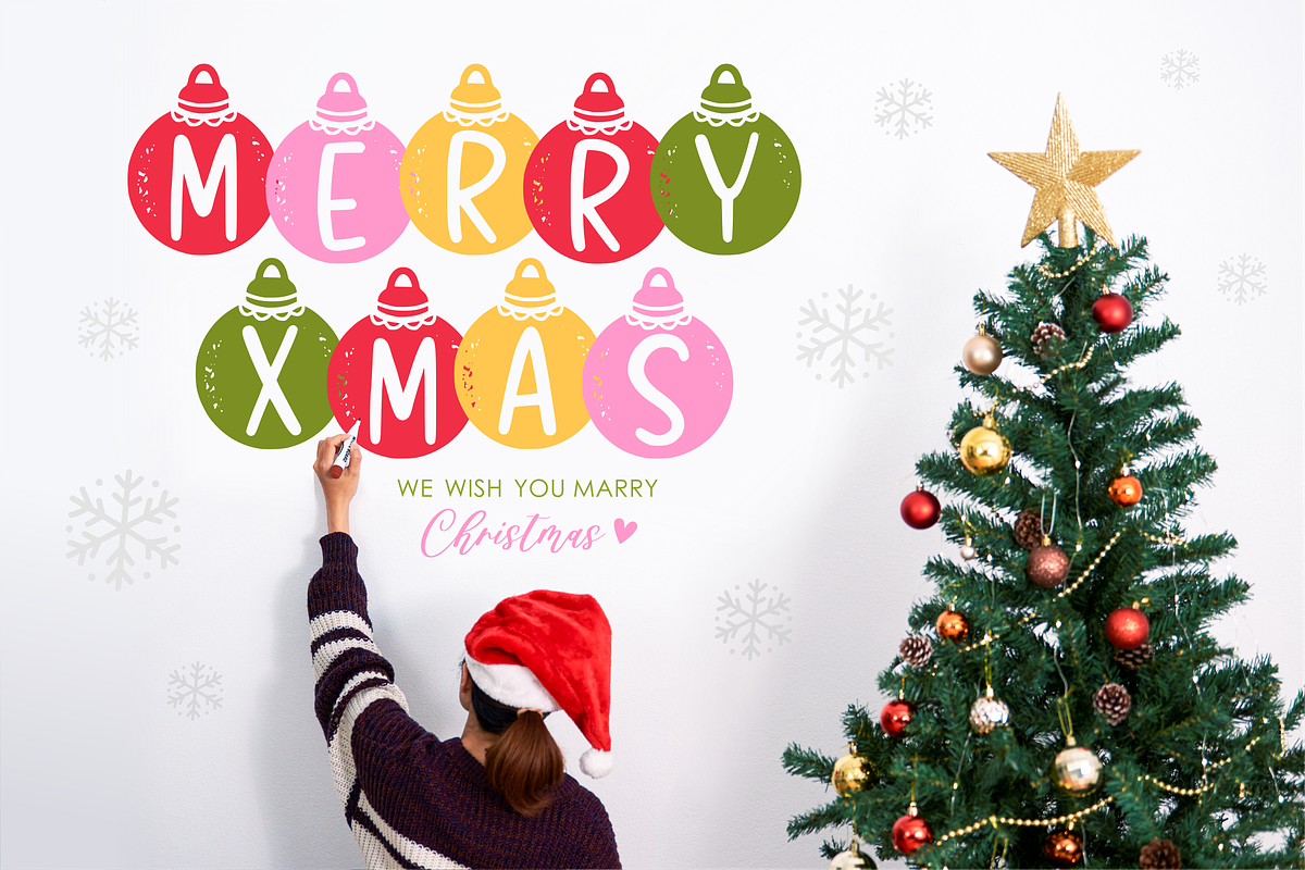 Jingle Balle A Christmas Font, a Font by Allouse Studio (Photo 6 of 11)