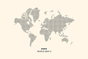 Set world maps. Dotted & silhouette, an Illustration by alekseiderin (Thumbnail 4 of 8)