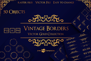 Vector Vintage Borders Collection
