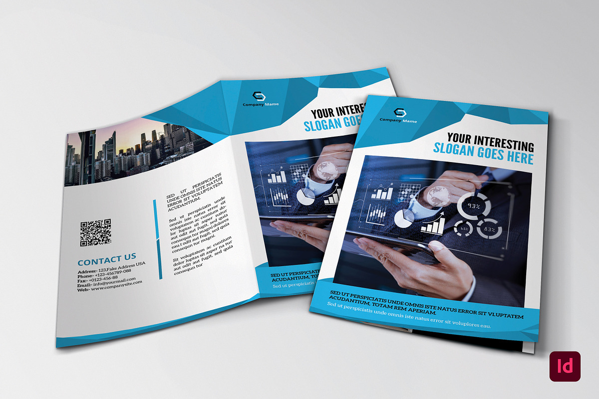 Business Bifold Brochure, a Brochure Template by retrographix (Photo 1 of 5)