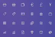 Shopping - Finance & Commerce Icons, an Outline Icon by FlatLineIcons (Thumbnail 2 of 6)