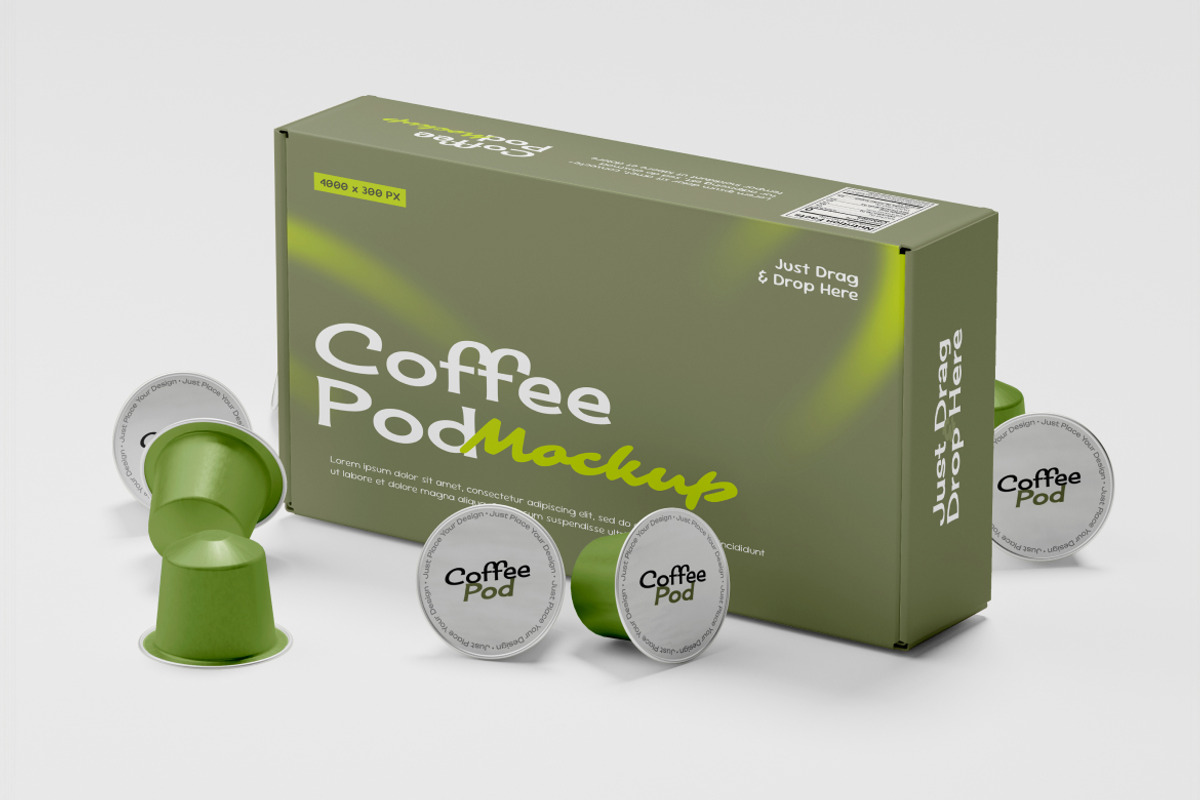 Coffee Pod Mockup, a Packaging Mockup by Budogol Studio (Photo 5 of 5)