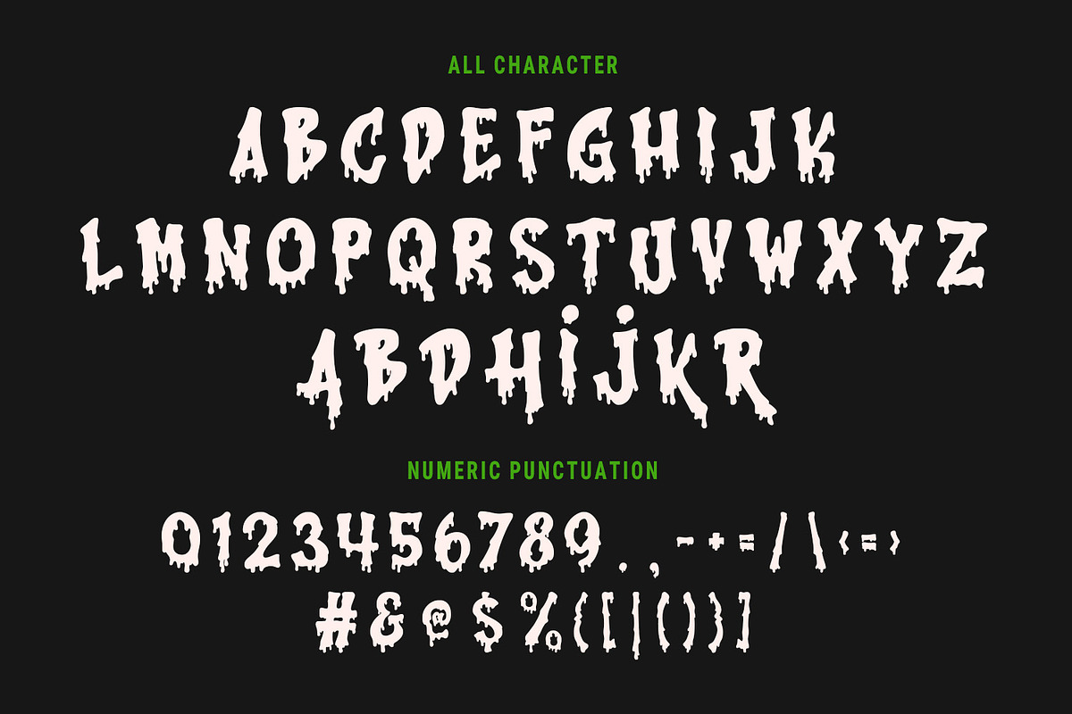 Ucrizzo Dripping Display Brush Font, a Handwritten Font by Maulana Creative (Photo 3 of 7)