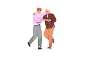 Happy people give high five set, a Person Illustration by PaperTrident (Thumbnail 5 of 9)