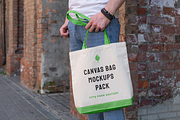 Canvas Bag Mockups - City Park Ed., a Shirt Mockup by BULBFISH (Thumbnail 3 of 14)