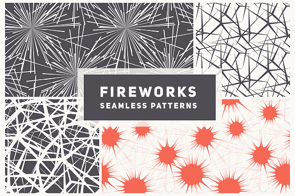 Seamless Patterns with Fireworks preview 7