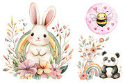 Kawaii Animals Label Clipart Bundle, a Seasonal Illustration by CitraGraphics (Thumbnail 3 of 3)