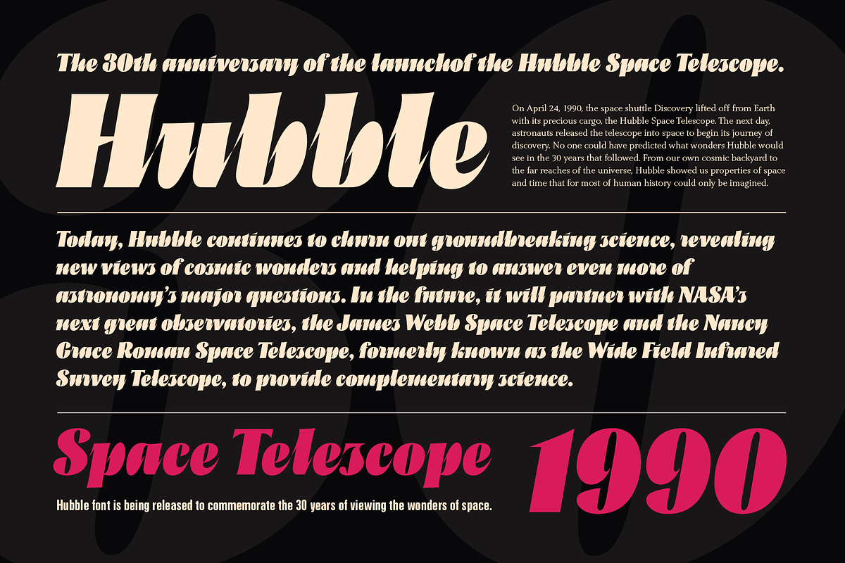 Hubble, a Script Font by Posterizer KG (Photo 2 of 7)