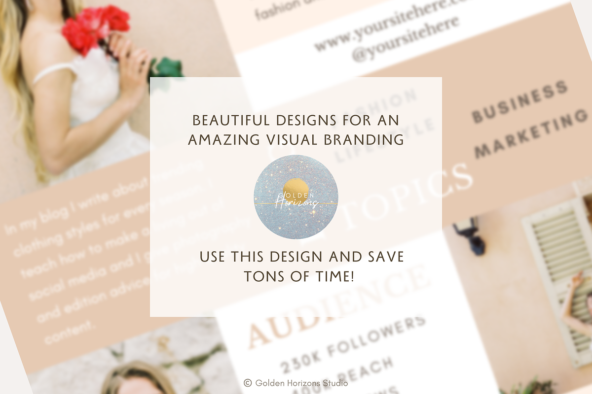Blogger Creative Media Press Kit, a Resume Template by Golden Horizons Studio (Photo 11 of 11)