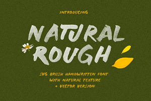 Natural Rough- SVG Handwritten Font