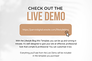 Lifestyle Blog Website for Wix, a Landing Page Template by Parrot Designs (Thumbnail 3 of 4)