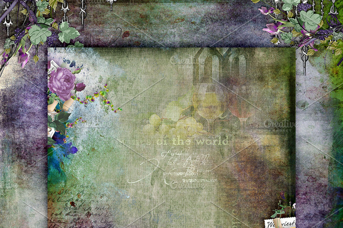 Lets Wine Art Papers, a Texture Graphic by TheUrbanLine (Photo 2 of 4)
