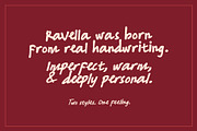 Ravella - Her Handwritten Font, a Font by Uncarving (Thumbnail 4 of 9)