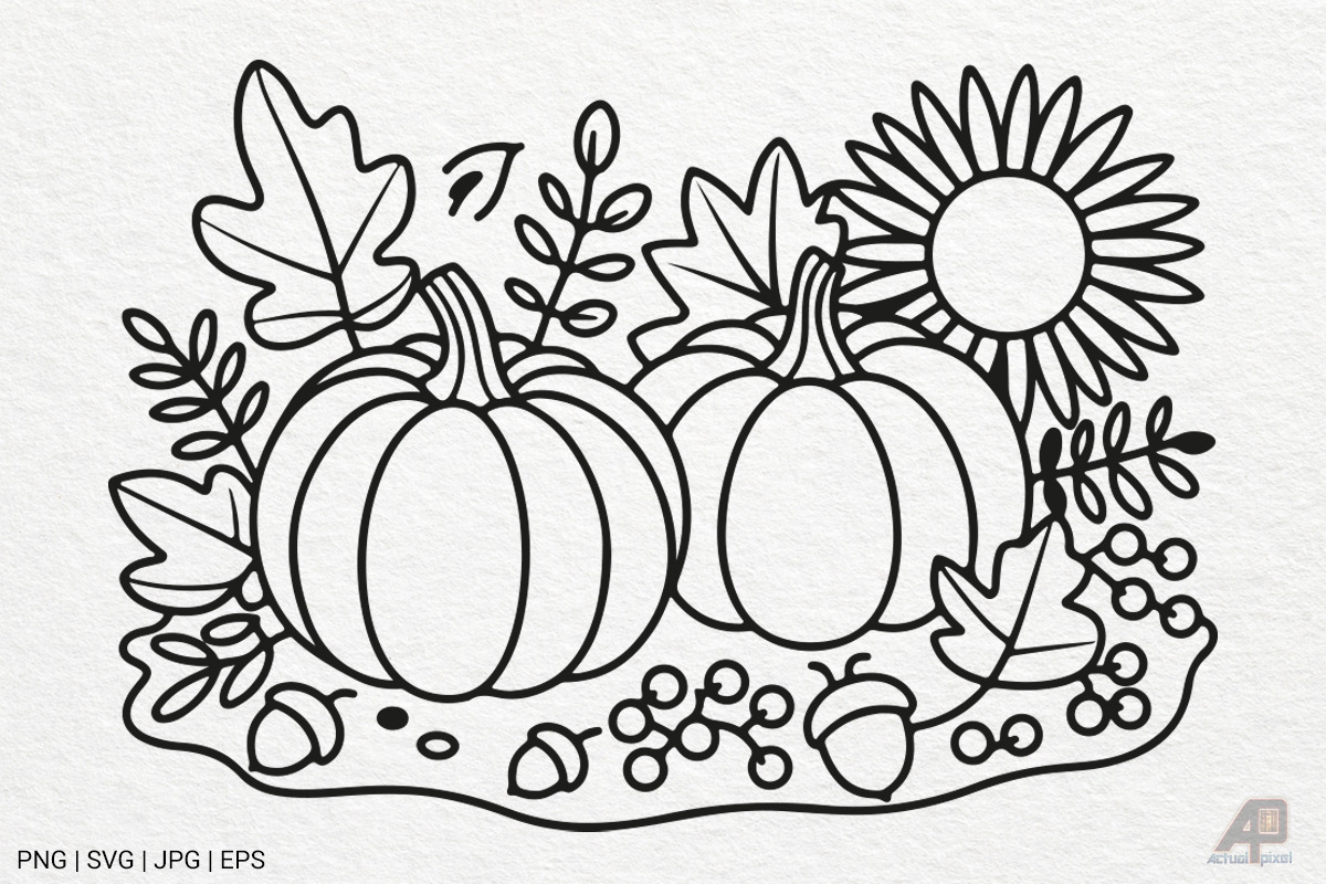 Pumpkin Fall Autumn SVG PNG Bundle, a Photo by Actual Pixel (Photo 18 of 19)