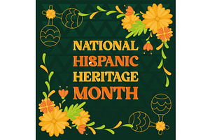National Hispanic Heritage Month, an Illustration by studioDK