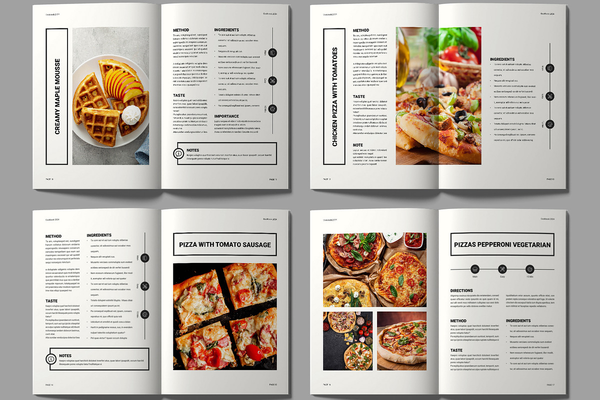 Recipe Cookbook Template, a Magazine Template by MightyDesign (Photo 3 of 7)