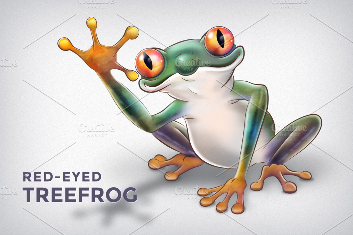 Red-Eyed Treefrog Illustration, an Animal Illustration by Mgd.Design (Photo 1 of 5)