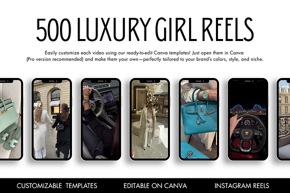 500 Luxury Woman Videos for Instagram preview 6