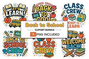 Back to School Clipart Bundle