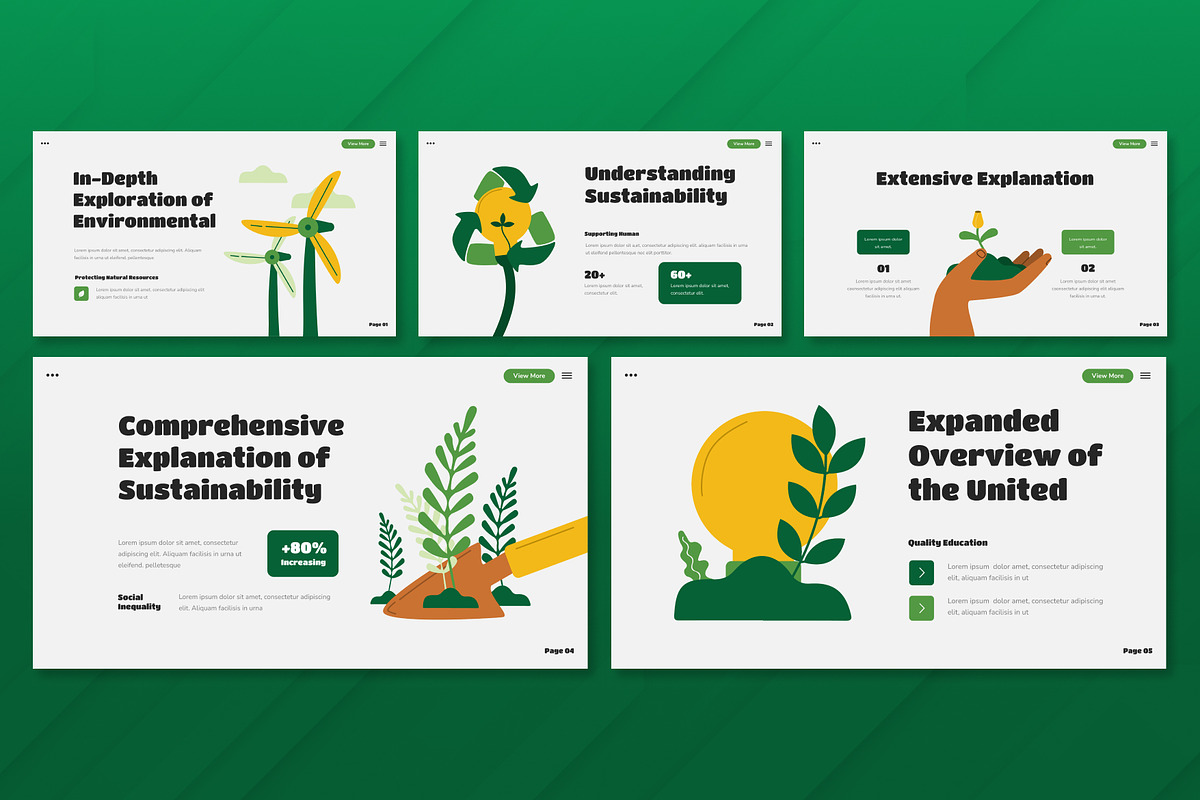 Sustainability Infographic, a Presentation Template by Antstheme (Photo 3 of 3)