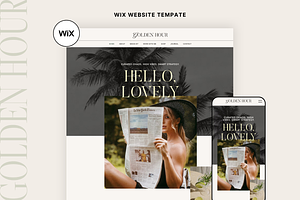 GOLDEN HOUR | Wix Website Template, a Wix Template by Fourteen Creative Co.