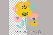 Boho Flower Clipart Abstract, a Decorative Illustration by Nicole Branger Art (Thumbnail 3 of 19)
