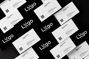 Black Clean Minimal Business Card