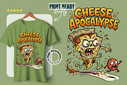 Cheese Apocalypse Zombie Pizza PNG, a Food Illustration by zahidhossainalif (Thumbnail 1 of 3)