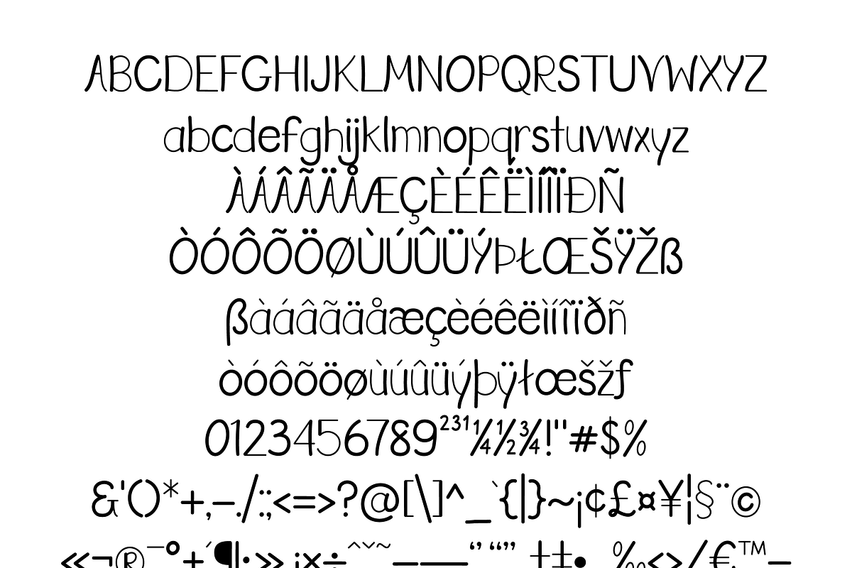 Peas In A Pod Font, a Handwritten Font by noonsun (Photo 6 of 6)