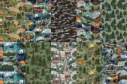 35 Retro Camping patterns, a Pattern Graphic by DGIM studio (Thumbnail 4 of 6)
