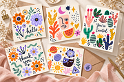Boho Hand Drawn Clipart Bundle, a Decorative Illustration by Anna Studio (Thumbnail 3 of 12)