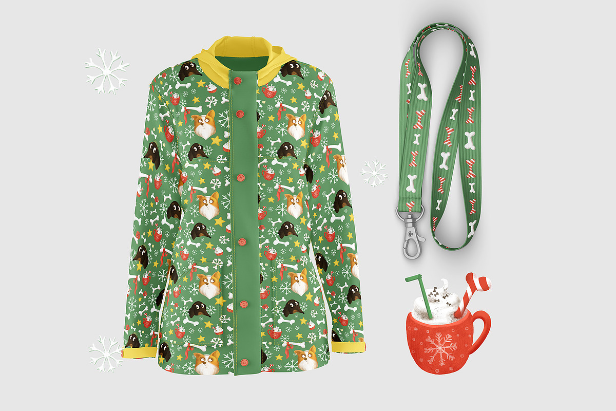 Christmas Puppies, a Seasonal Illustration by YuNa (Photo 7 of 11)