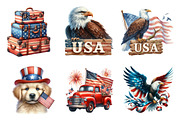 4th of July Sublimation Clipart, an Illustration by CreationArt (Thumbnail 2 of 5)