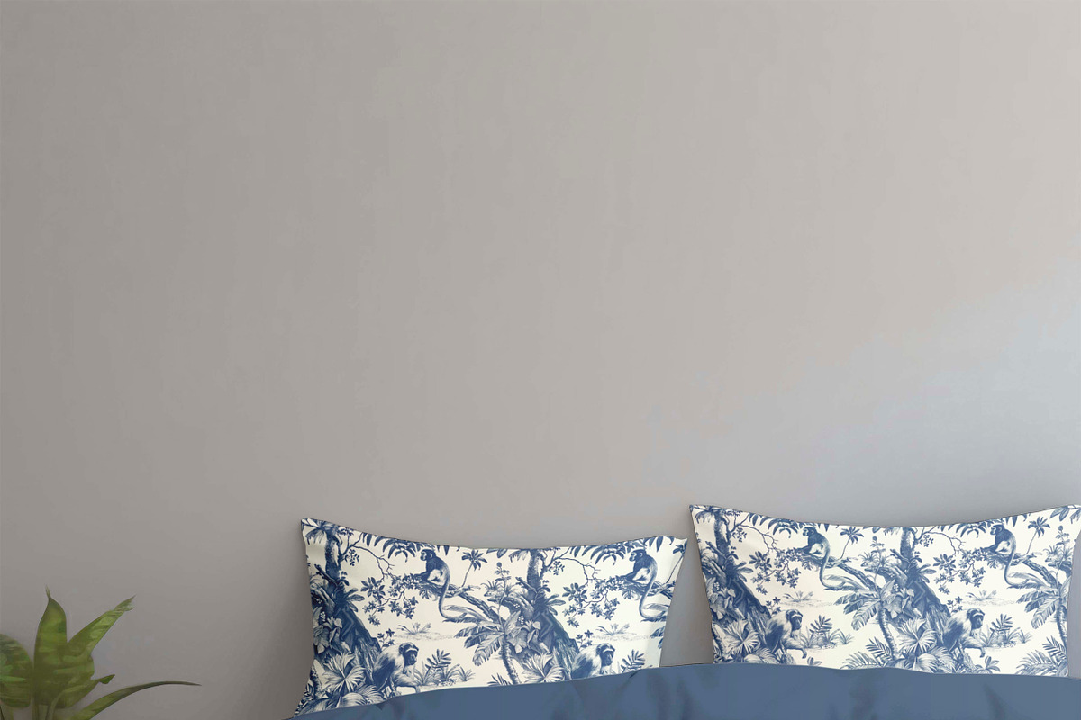 MONKEY JUNGLE TOILE Seamless Pattern, a Pattern Graphic by AYAKA Studio Co. (Photo 9 of 9)