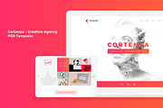 Cortenza - Creative Agency PSD, a Landing Page Template by Spartak Vee (Thumbnail 1 of 4)