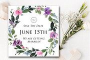 Bright Pink and Purple Florals, a Texture Illustration by Graphic Blue Bird (Thumbnail 7 of 7)