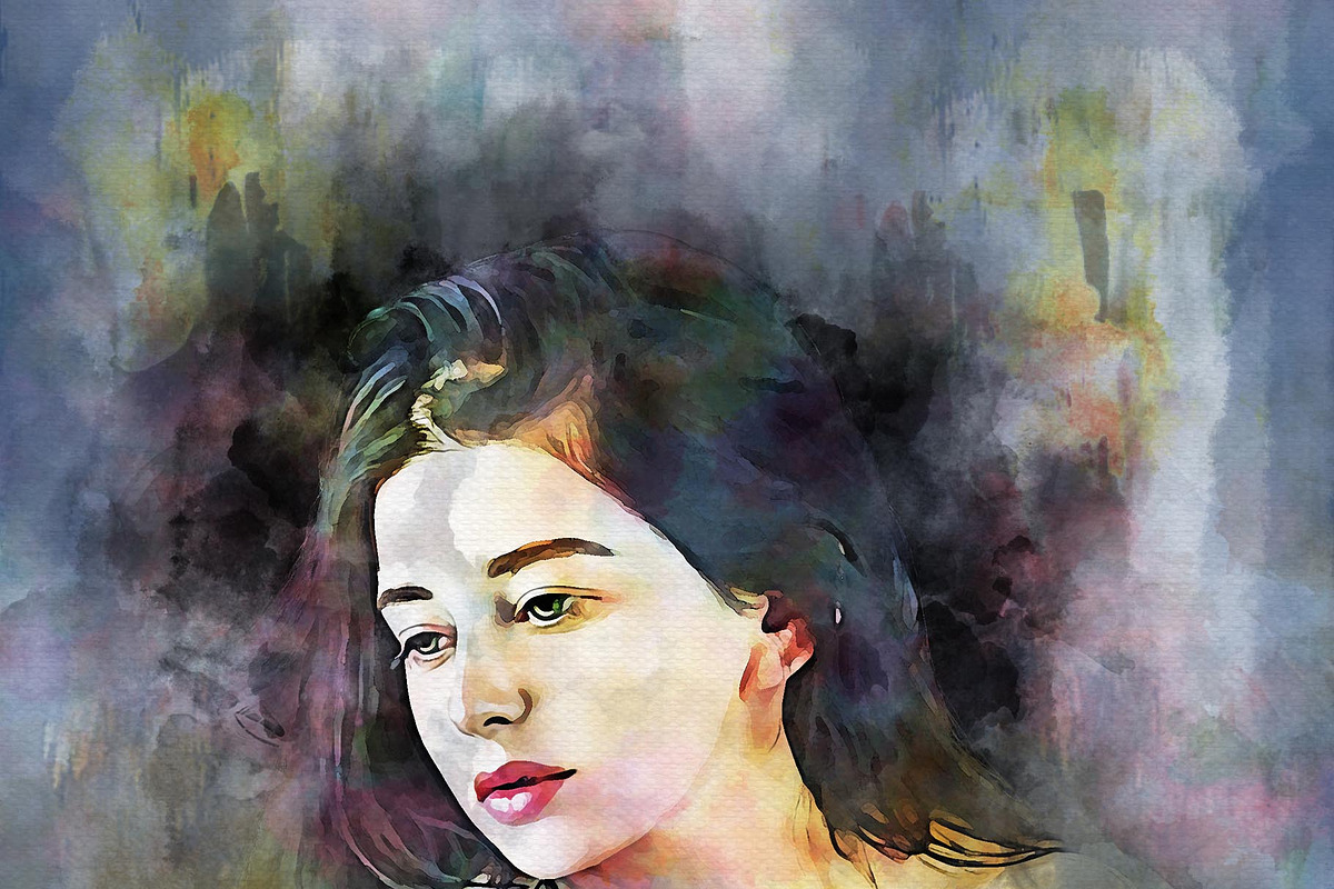 Portrait Painting Watercolor Photo, an Action Add-On by Photoshop Action (Photo 16 of 22)