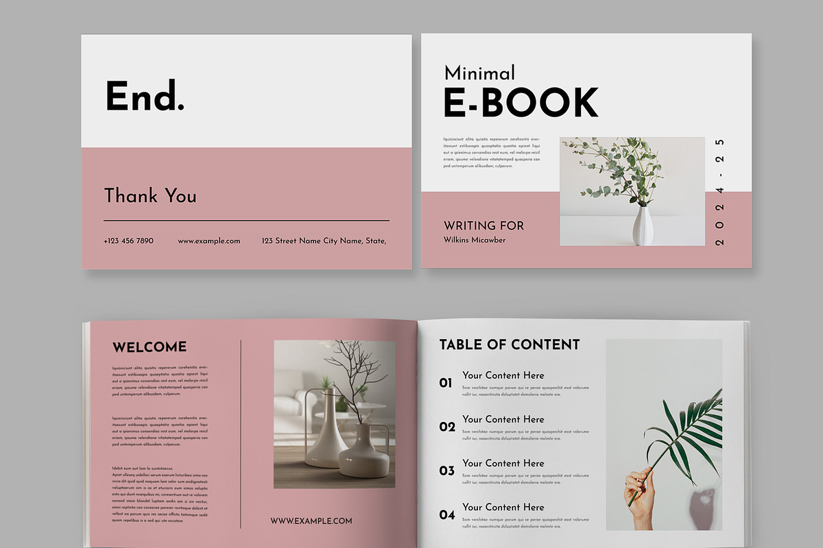 Minimal EBook Template Layout, a Magazine Template by ContestDesign (Photo 2 of 5)