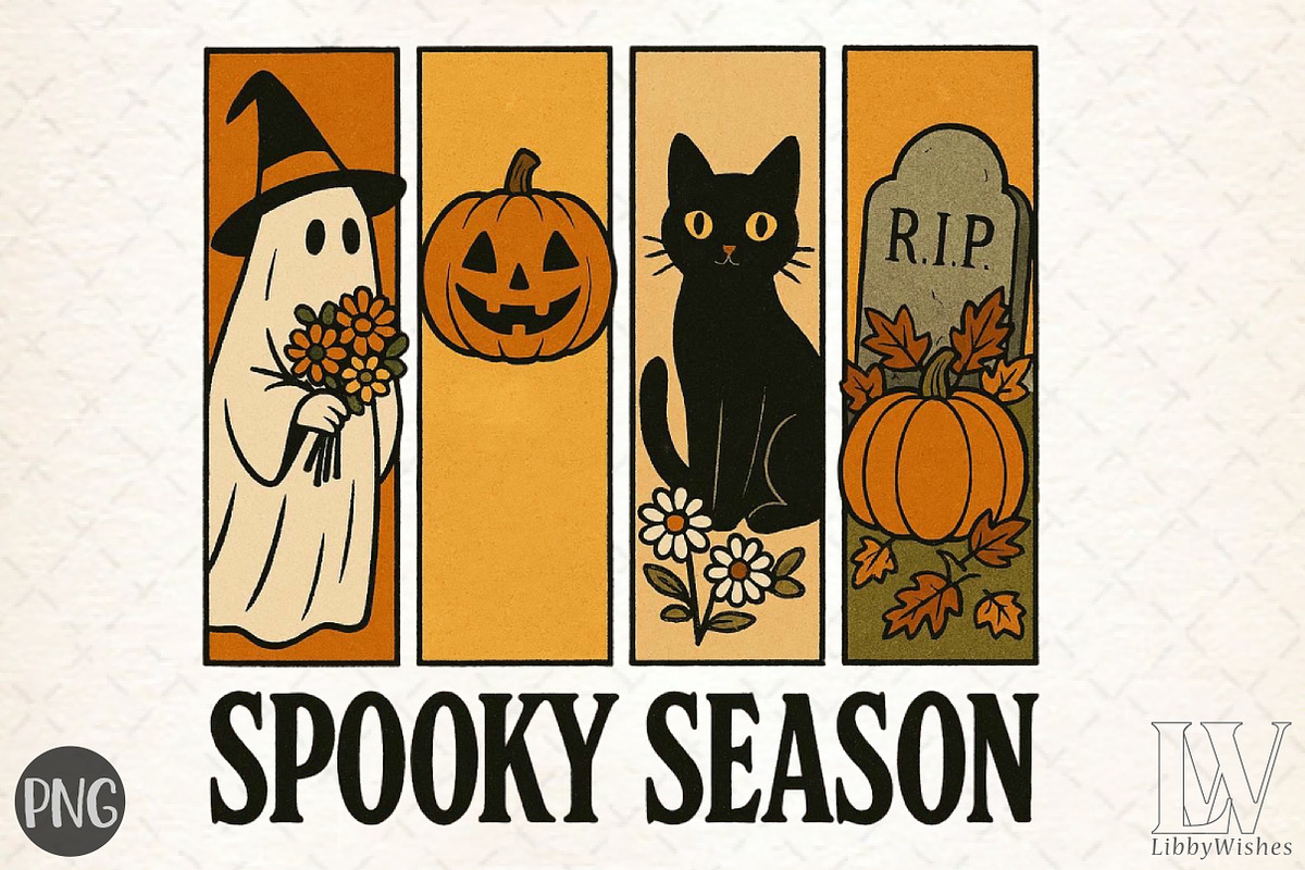Spooky Season,Halloween Png, an Illustration by Libby Wishes (Photo 1 of 5)