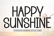 Happy Sunshine | Script Font, a Script Font by Scratchones (Thumbnail 1 of 8)