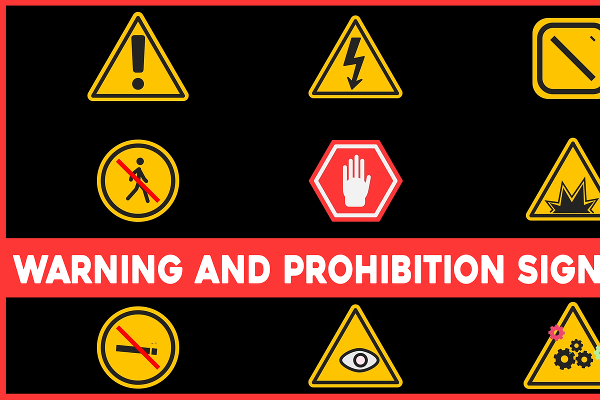 Warning Signs | Motion Graphics, a Solid Icon by FlashFXbox (Photo 1 of 2)